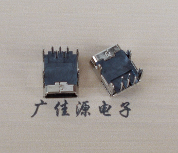 小榄镇Mini usb 5p接口,迷你B型母座,四脚DIP插板,连接器