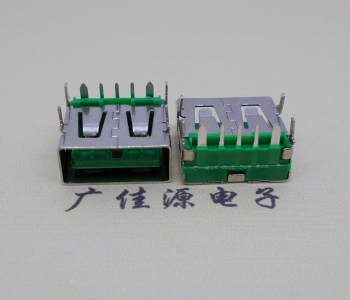 小榄镇5A大电流 快充接口 USB5p绿胶芯 常规母座