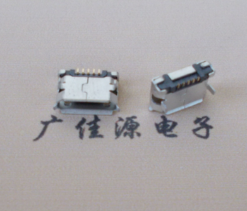 小榄镇Micro USB卷口 B型(无柱）插板脚间距6.4普通端子