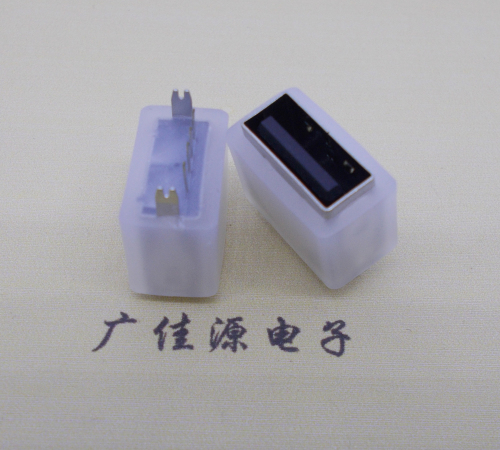 小榄镇USB连接器接口 10.5MM防水立插母座 鱼叉脚