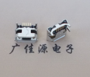小榄镇Micro USB母座牛角间距7.2x6.6mm加长端子定位柱