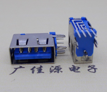 小榄镇USB 测插2.0母座 短体10.0MM 接口 蓝色胶芯