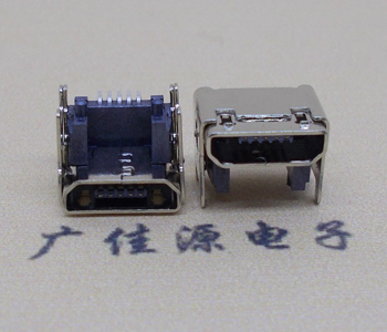 小榄镇MICRO USB 5P母座 SMT垫高 L=4.15双壳