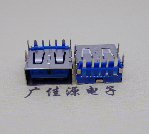小榄镇 USB5安大电流母座 OPPO蓝色胶芯,快速充电接口